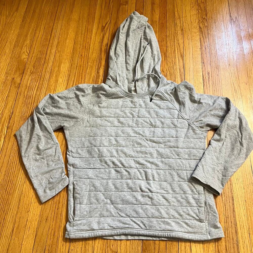 Zyia Active Combo Quilted Hoodie Sweatshirt Womens XL Gray Shirt Sweatshirt - Picture 1 of 6